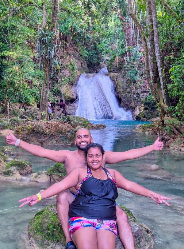 Couple at Blue Hole