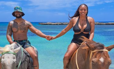 Couple on horses