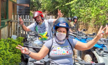 Couple Riding ATV